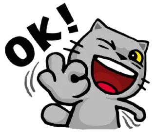 👌-meow zhua zhua @noustiker, Telegram Sticker