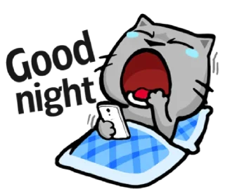 😴-meow zhua zhua @noustiker, Telegram Sticker
