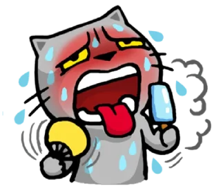 🥵-meow zhua zhua @noustiker, Telegram Sticker