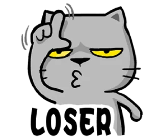 👎-meow zhua zhua @noustiker, Telegram Sticker