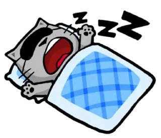 😴-meow zhua zhua @noustiker, Telegram Sticker