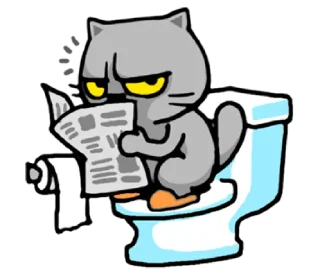 🚽-meow zhua zhua @noustiker, Telegram Sticker