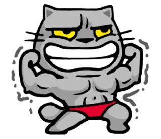 😎-meow zhua zhua @noustiker, Telegram Sticker