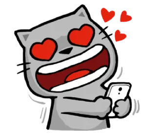 😍-meow zhua zhua @noustiker, Telegram Sticker