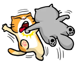 😫-meow zhua zhua @noustiker, Telegram Sticker