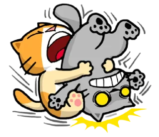 😫-meow zhua zhua @noustiker, Telegram Sticker