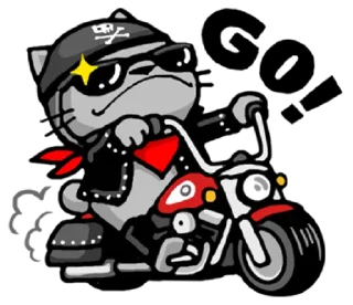 🏍-meow zhua zhua @noustiker, Telegram Sticker