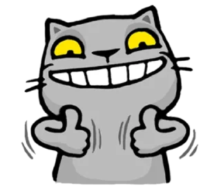 👍-meow zhua zhua @noustiker, Telegram Sticker