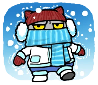 🥶-meow zhua zhua @noustiker, Telegram Sticker