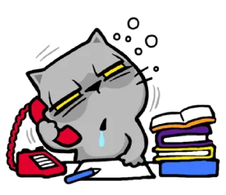 😪-meow zhua zhua @noustiker, Telegram Sticker