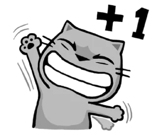👋-meow zhua zhua @noustiker, Telegram Sticker