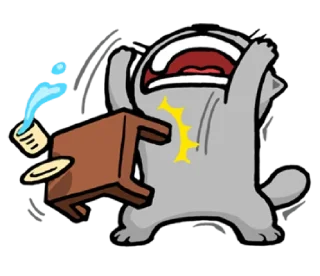 😡-meow zhua zhua @noustiker, Telegram Sticker