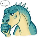 🤔-Dinosaurs, Telegram Sticker