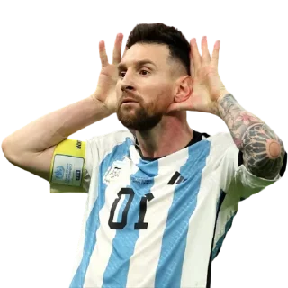 💪-Lionel Messi, Telegram Sticker