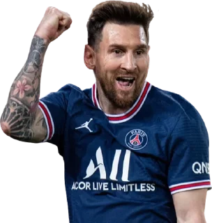 💪-Lionel Messi, Telegram Sticker