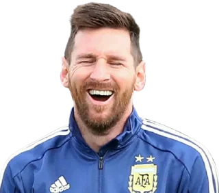 😆-Lionel Messi, Telegram Sticker