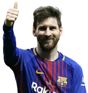 👍-Lionel Messi, Telegram Sticker