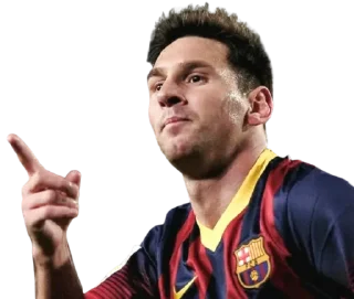 👈-Lionel Messi, Telegram Sticker