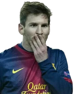🤭-Lionel Messi, Telegram Sticker