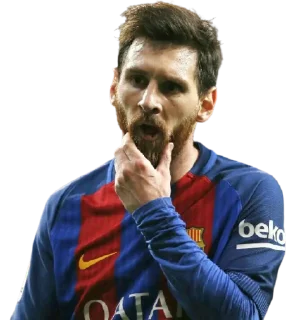 🤔-Lionel Messi, Telegram Sticker