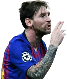 🤫-Lionel Messi, Telegram Sticker