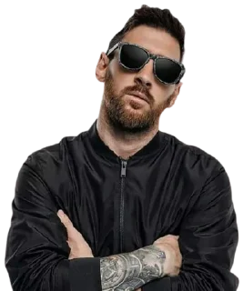 😎-Lionel Messi, Telegram Sticker