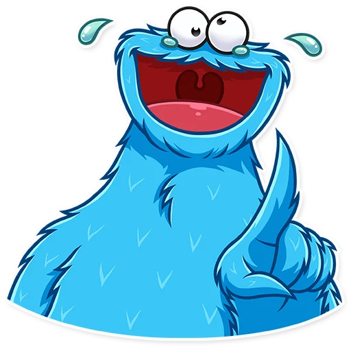 Cookie Monster, telegram sticker