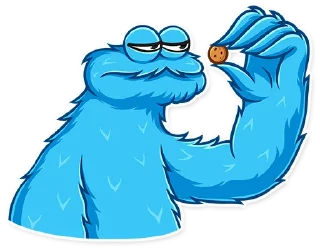 😑-Cookie Monster, Telegram Sticker