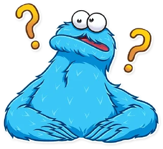 🤨-Cookie Monster, Telegram Sticker