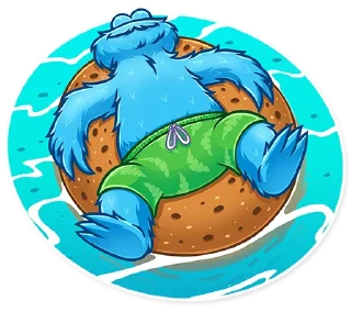 ☺️-Cookie Monster, Telegram Sticker