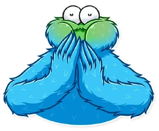 🤢-Cookie Monster, Telegram Sticker