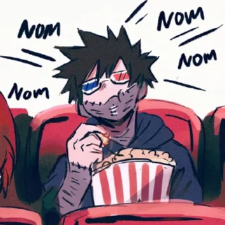 🍿-MHA-1 @Toji_sama, Telegram Sticker