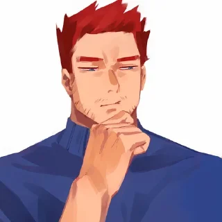 🤔-MHA-1 @Toji_sama, Telegram Sticker