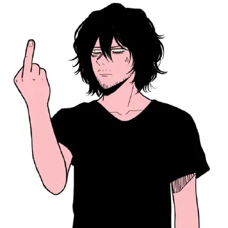 🖕-MHA-1 @Toji_sama, Telegram Sticker