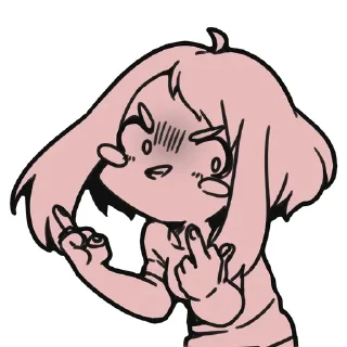🖕-MHA-1 @Toji_sama, Telegram Sticker