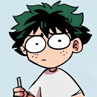 😕-MHA-2 @Toji_sama, Telegram Sticker
