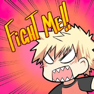 🤬-MHA-2 @Toji_sama, Telegram Sticker