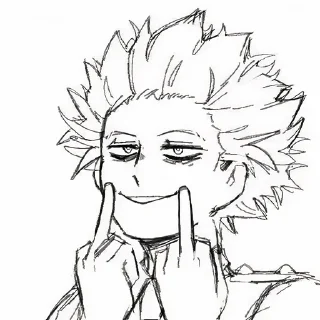 🖕-MHA-2 @Toji_sama, Telegram Sticker