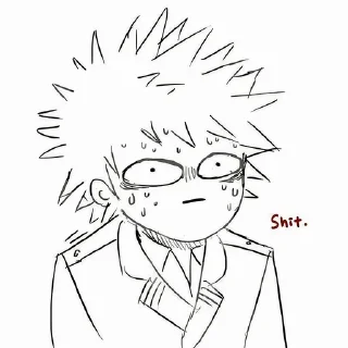 😰-MHA-2 @Toji_sama, Telegram Sticker