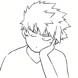 😕-MHA-2 @Toji_sama, Telegram Sticker
