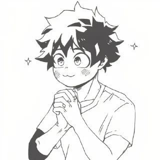 🥺-MHA-2 @Toji_sama, Telegram Sticker