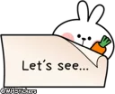 👀-Spoiled Rabbit Useful Talk, Telegram Sticker