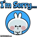😢-Spoiled Rabbit Useful Talk, Telegram Sticker