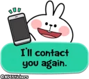 🤙-Spoiled Rabbit Useful Talk, Telegram Sticker