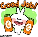 👏-Spoiled Rabbit Useful Talk, Telegram Sticker