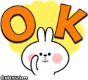 👌-Spoiled Rabbit Useful Talk, Telegram Sticker