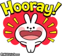 💃-Spoiled Rabbit Useful Talk, Telegram Sticker