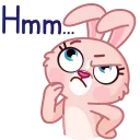 🤔-Mia Bunny, Telegram Sticker