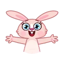 🤗-Mia Bunny, Telegram Sticker