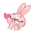 😘-Mia Bunny, Telegram Sticker
